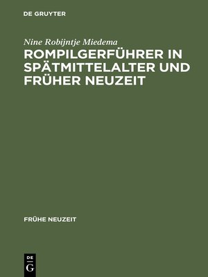 cover image of Rompilgerführer in Spätmittelalter und Früher Neuzeit